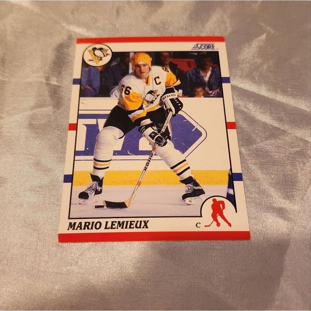 Score 1990 Mario Meieux Center hockey card